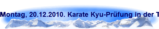 Montag, 20.12.2010. Karate Kyu-Pr�fung in der TH Von-Bodelschwingh-Str.