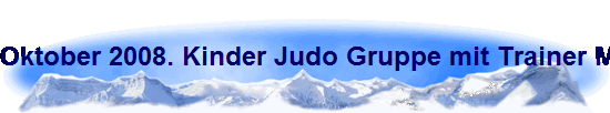 Oktober 2008. Kinder Judo Gruppe mit Trainer Martin Handrich in der Sporthalle K�ln-H�henhaus.
