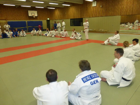 Workshop in der Judohalle mit Ulrich Klocke und Walter Trapp.