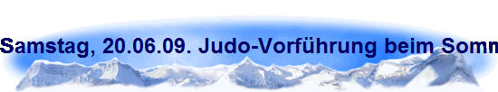 Samstag, 20.06.09. Judo-Vorf�hrung beim Sommerfest der kath. Grundschule Honschaftsstra�e.