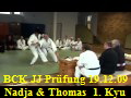 BCK JJ Pr�fung. Nadja & Thomas 1. Kyu