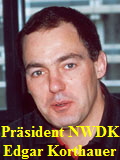 Pr�sident NWDK Edgar Korthauer