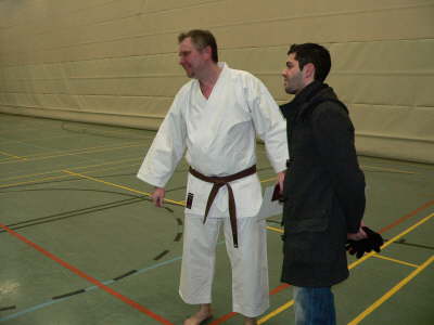 Samstag, 13.02.2010. Dan Pr�fung in Wattenscheid. Klaus Kirchner und Susanne Sejdi werden zum 1. Dan graduiert.